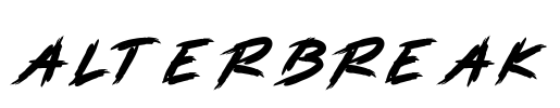 ALTERBREAK Font Image