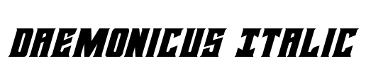 Daemonicus Italic Font Image