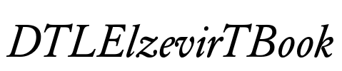 DTLElzevirTBook Font Image