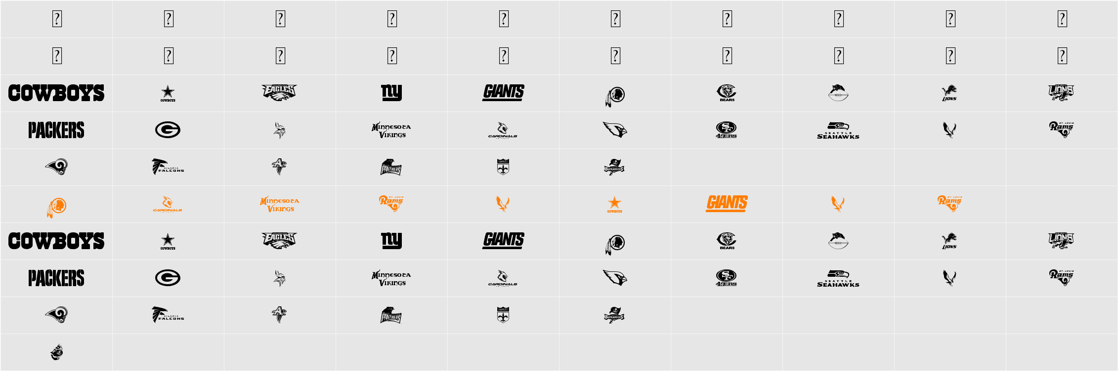 NFC Character Map