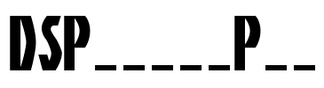 DSPosterPen Font Image