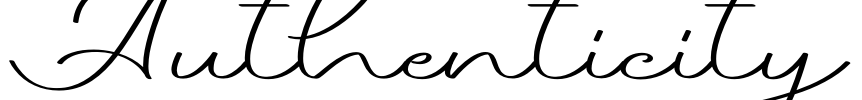 Authenticity Font Image