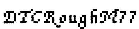 DTCRoughM77 Font Image