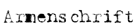 Armenschrift Font Image