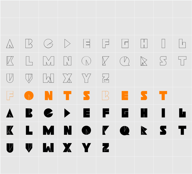 Navia Type Character Map