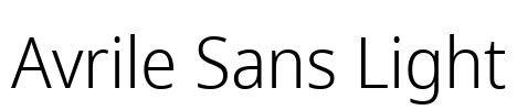 Avrile Sans Light Font Image