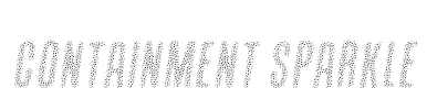 Containment Sparkle Font Image