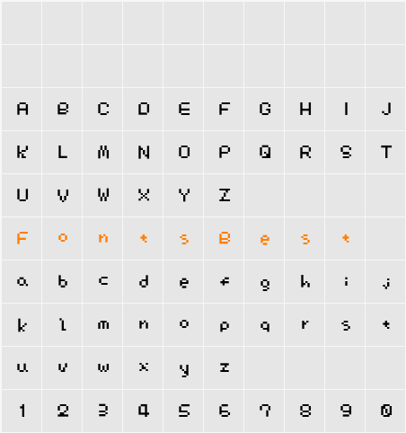DUST Character Map