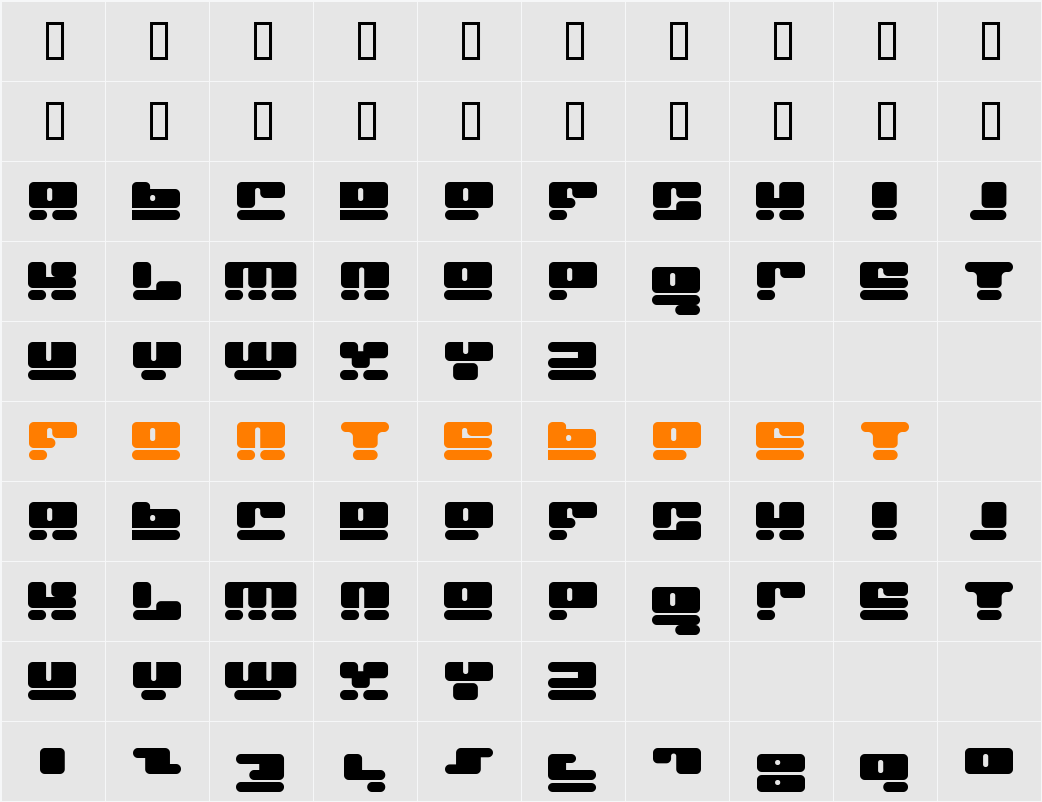 JI-Mumper Character Map