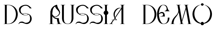 DS Russia Demo Font Image