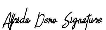 Alfrida Demo Signature Font Image