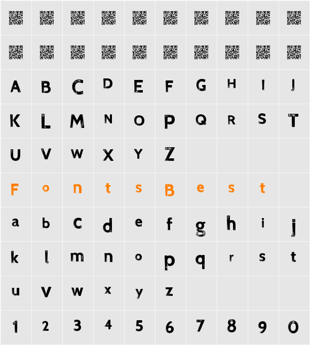 FinalRelief Character Map