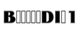 BinnerDIn1 Font Image