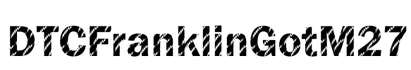 DTCFranklinGotM27 Font Image