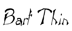 Bart Thin Font Image