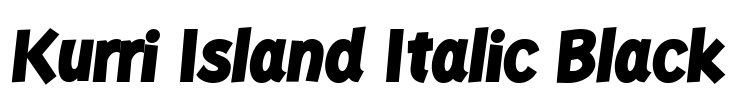 Kurri Island Italic Black