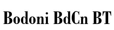 Bodoni BdCn BT