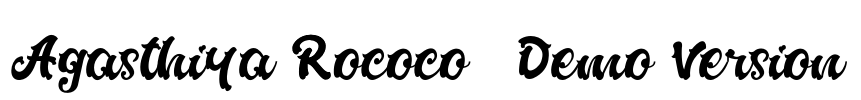 Agasthiya Rococo (Demo Version) Font Image