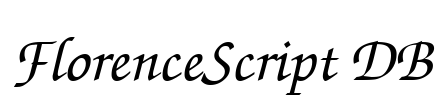 FlorenceScript DB Font Image