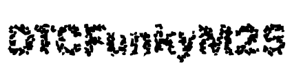 DTCFunkyM25 Font Image