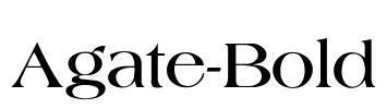 Agate-Bold Font Image