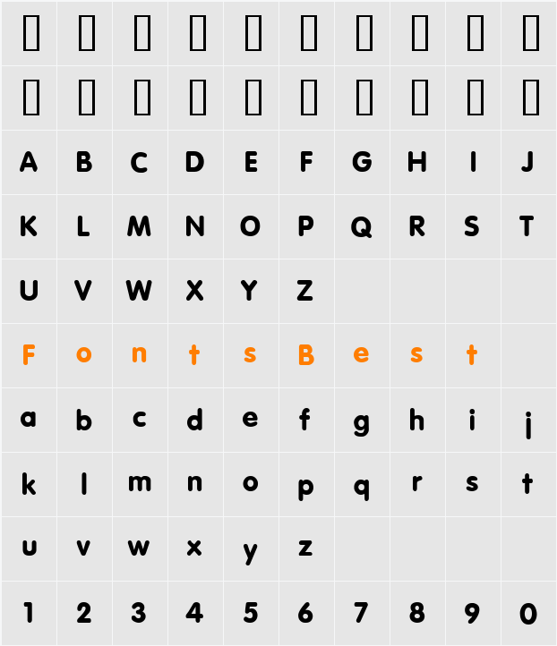 DSU_SuKumWit Character Map