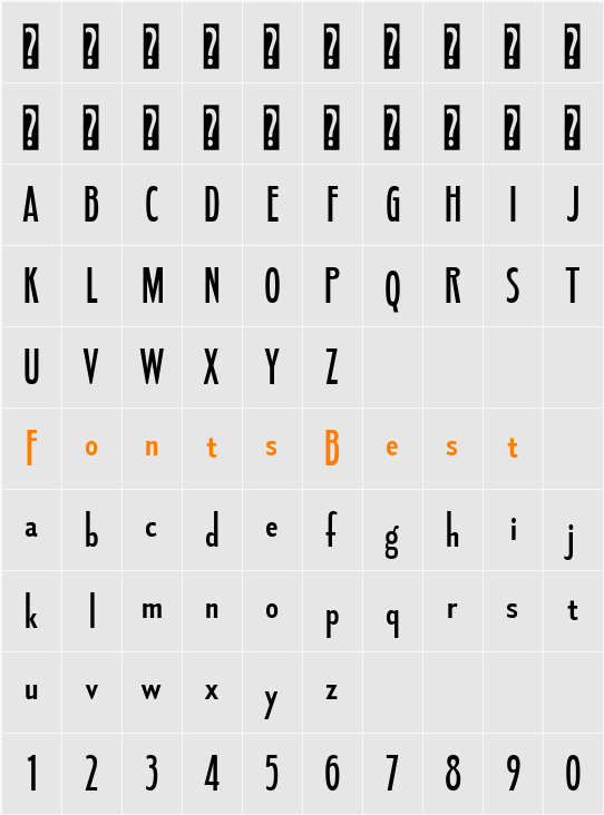 Fledgling Sb Character Map