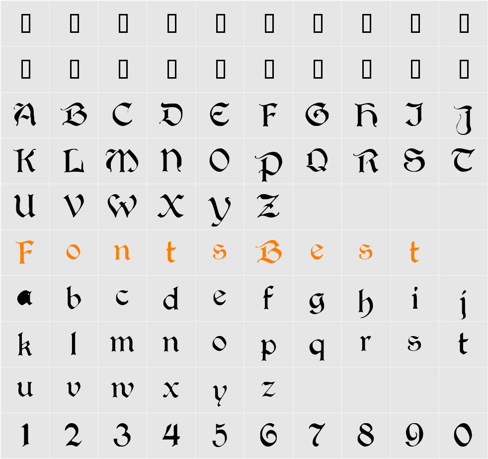 AvignonSSK Character Map