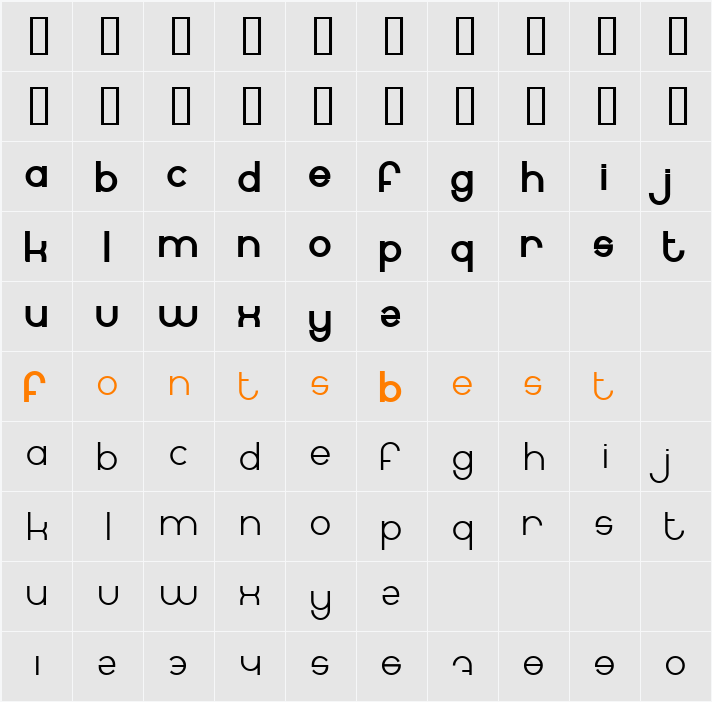 BN Internet Character Map