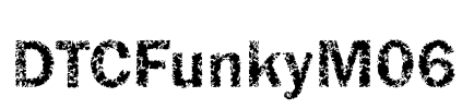 DTCFunkyM06 Font Image