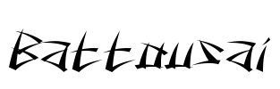 Battousai Font Image