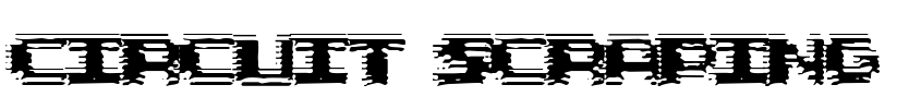 Circuit Scraping Font Image