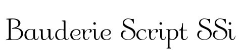 Bauderie Script SSi Font Image