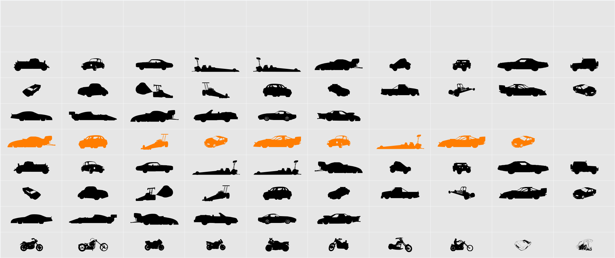 Need for Speed Character Map