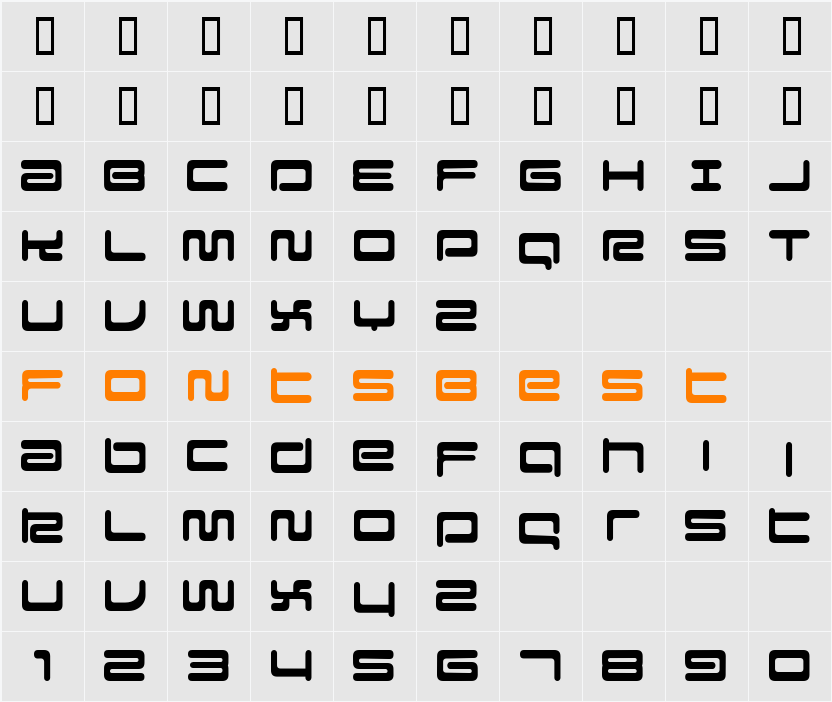 Falcon Character Map