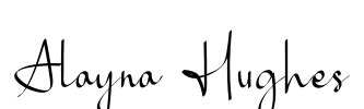 Alayna Hughes Font Image