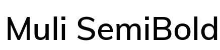 Muli SemiBold