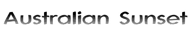 Australian Sunset Font Image