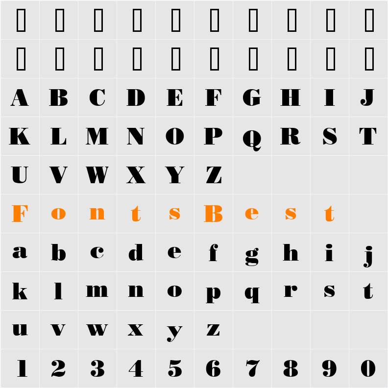 Beau Character Map