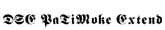 DSE PaTiMoke Extend Font Image