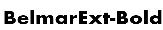 BelmarExt-Bold Font Image