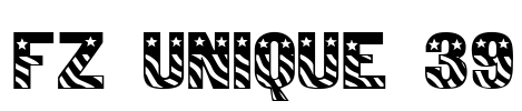 FZ UNIQUE 39 Font Image