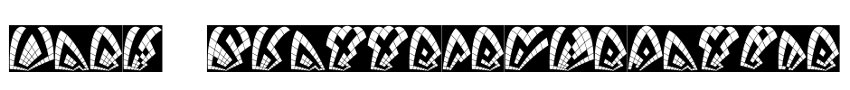 Dack ShatteredNegative Font Image