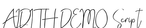 ALDITH DEMO Script Font Image