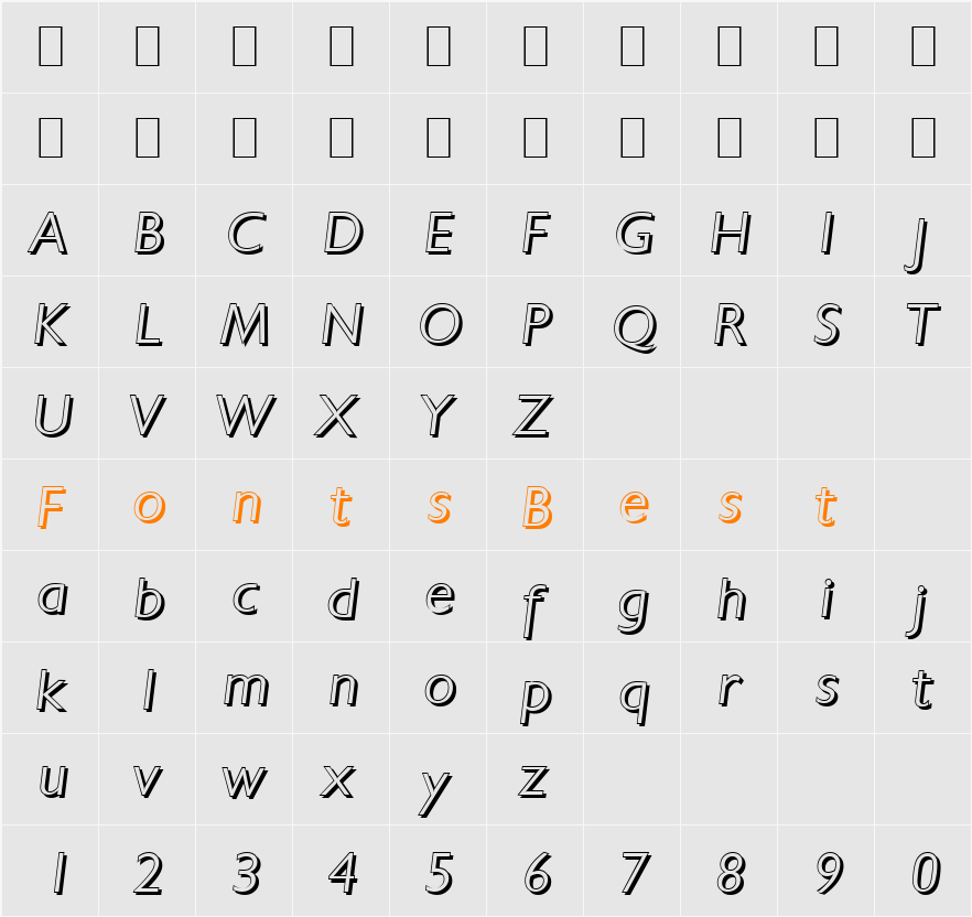 DavidBeckerShadow-Light Character Map