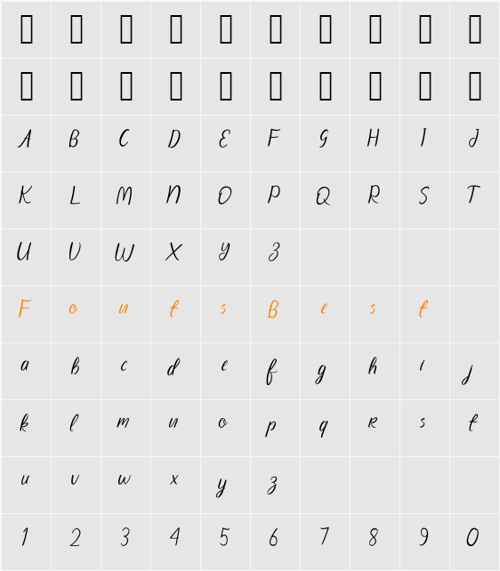 Akurasha Character Map