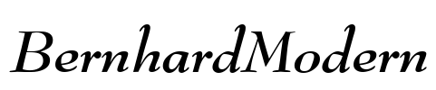 BernhardModern Font Image