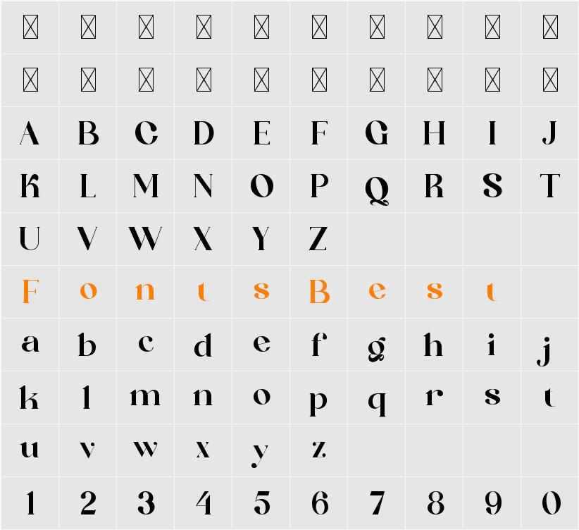 Athios Character Map