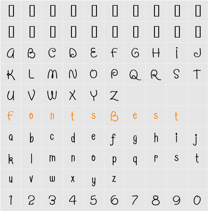Morning Limerick BTN Cond Character Map