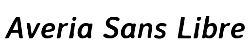 Averia Sans Libre Font Image